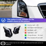 Headlight For Cadillac ATS 2014-20 17 LED Streamer Steering Day Running Turning Signal Head Lamps Assembly - Image 6