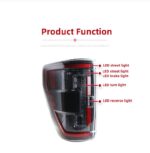 Car Rear Lamp For Ford Raptor Taillight Assembly F150 20 20-2023 Full LED Signal Light Brake Signal Street Lamp - Image 3