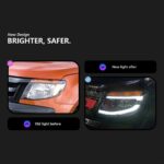 headlight LED for Ford Ranger Headlights 2012-20 15 Ranger T6 DRL Day Time Running Signal Lights Headlamp Auto Assembly - Image 2