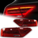 Car styling taillights assembly For Audi 2008-16 A5 Tail Lights Led Fog Lights DRL turn signal brake Light Tuning auto Accessories - Image 2