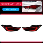 Car Tail Lights For Hyundai Elantra Taillight 20 11-20 16 LED Tail Lamp+Turn Signal+Brake+Reverse LED Light - Image 7