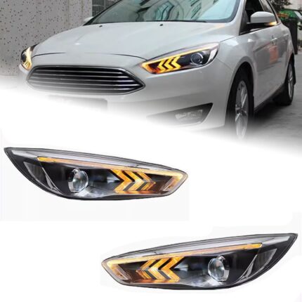 Car Light for Ford Focus Headlights 20 15-20 17 LED Auto Headlight Assembly Upgrade High Configure Hid Lamp