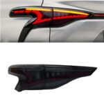 Car Styling Through Taillight For Toyota SIENNA 20 22 LED Brake Reversing Highlight Dragon Scale LED Streamer Turn Signal