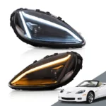 Car Head Lights Assembly For Chevrolet Corvette C6 LED Headlights 2005-2013 Dual Beam Lens Turn Signal Lights - Image 6