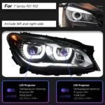 BMW F02 2009-2014 740i 730i 735i F01 Front Lights LED DRL Dynamic Turn Signal Headlamps Lens Auto Assembly - Image 7