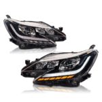 LED Headlights For Cars For Toyota REIZ 20 14-20 17 Upgrade Bifocal Lens Headlight Demon Eye Running Head Lights - Image 2