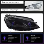 Car LED Daytime Running Lights For VW golf 7 MK7 LED Head Light 2013-20 17 Headlight 7.5 GTI Low Beam Front Lamp - Image 8
