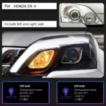 Honda CRV 2007-2011 LED Head Lamp Upgrade DRL Dynamic Signal Lamp Head Lamp Front light Assembly - Image 6
