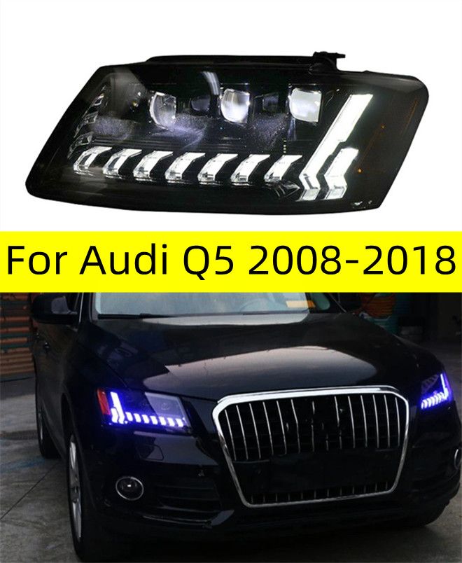 5fd6bab0-9a8a-4261-85cc-b39f416f649b Car LED Headlight Assembly for AUDI Q5 20 08-20 18 LED Daytime Running Lights High Beam Turn Signal Front Lights - Image 1