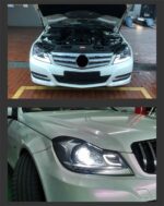 Car Head Light For Mercedes Benz W204 C200 C300 2011-2013 C Style Headlight Modified LED Xenon Lamps Headlights DRL - Image 5