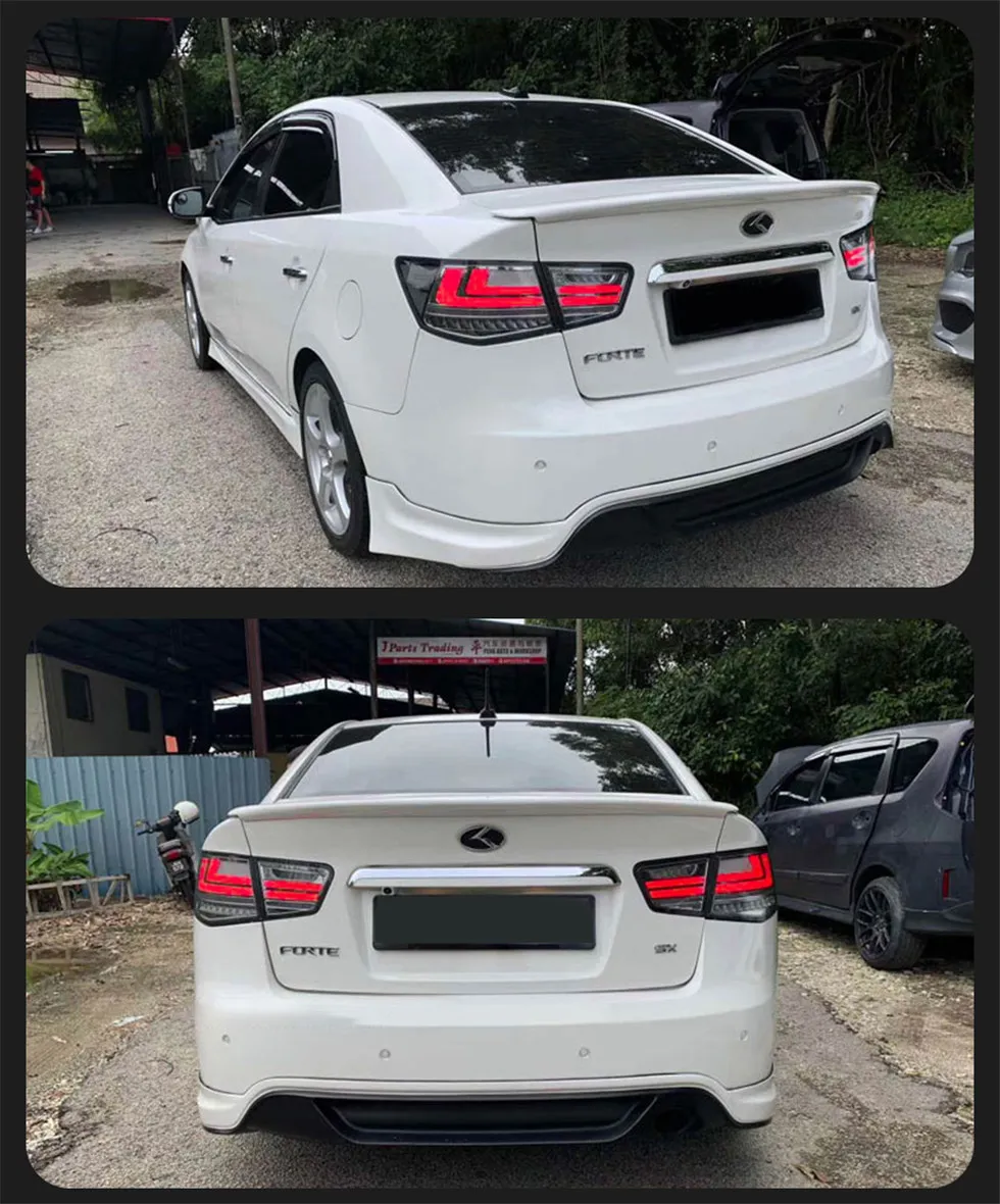 Car Taillight for Kia Forte 2009-2014 cerato LED Signal Tail Lights Assembly DRL Rear Reverse Brake Light Accessories