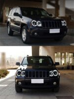 Car Headlights for Grand Cherokee LED Headlight 2005-2008 V2 Projector Head Lights High Beam Angel Eye Turn Signal - Image 5