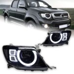 LED Headlights for Toyota Hilux VIGO 2007-2011 Upgrade Highlight Front Lights Running Signal Headlamp