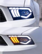 Head Lamp for Ford Mustang 2010-2012 LED Headlight High Low Beam Lens Lights DRL Running Light - Image 4
