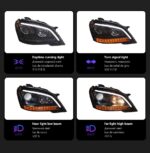 For Benz W164 Headlights 2009-2012 ML350 ML400 ML500 Headlights Fog Lights Daytime Light DRL LED Turning Signal - Image 5