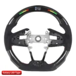 Car Steering Wheels Accessories for Honda Civ-ic FC Si Type - R FK7 FK8 Race display 100% Carbon Fiber LED Steering Wheel - Image 8