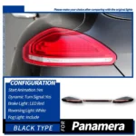 Car Taillights For Porsche Panamera 970.2 20 14-20 16 LED Turn Signal Tail Light DRL Brake Reverse Stoplight - Image 7