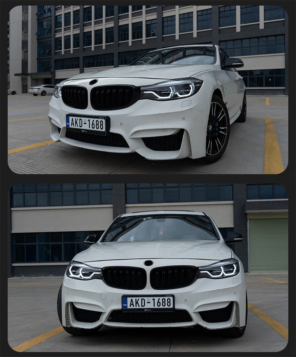 Car Styling for BMW F34 3 Series GT 3GT 20 13-20 20 With Xenon Lights LED Daytime Running Lights Fog Front Lights