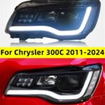 LED Headlights For Chrysler 300C 2011-2024 LED Daytime Lights Front Lamp LED Headlight Turn Signal Light
