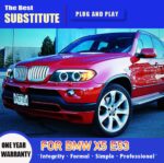 Headlight All LED for BMW X5 E53 2003-2006 Angel Eye LED Lens Daytime Running Light Turn Signal Light - Image 3