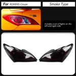 LED Car Rear Lamp Assembly for Hyundai Rohens Coupe 2009-2012 Brake Reverse Taillight LED DRL Signal Lights - Image 6