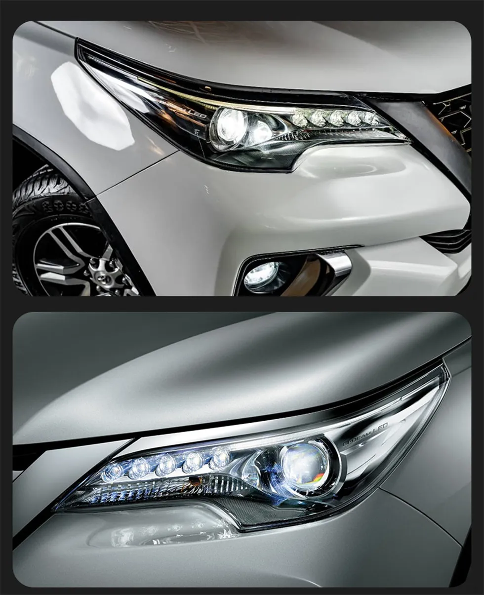 Car Styling Front Lights For Toyota Fortuner Headlights 20 16-20 20 Headlights LED DRL Signal Light Head Lamps Assembly