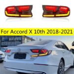 Car Lights For Accord X 10th 20 18-2021 LED Auto Taillights Assembly Upgrade Lamborghini Design Dynamic Lamp Tools Accessories