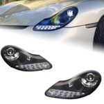 Full LED HeadLights For Porsche boxster 986 Headlights 1997-2002 Upgrade DRL Dynamic Signal Lamp Headlight Assembly - Image 2