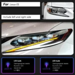 LED Headlights for Lexus ES ES200 Headlights 20 15-20 17 ES300 Modification Upgrade Car Lights DRL Dynamic Turn Signal Lamp - Image 6