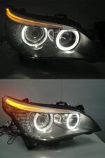 BMW E60 Head Lamp 20 03-20 10 Car Accessory Fog Light Day Running Light DRL H7 LED Bi Xenon Bulb 520i 523i 530i Headlights - Image 2