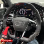 Auto Parts Steering Wheels for Audi A6 RS6 RS7 LED Racing Carbon Fiber Steering System - Image 7