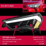 Headlight for Toyota 4 Runner 2014-20 20 LED Lamps Front Signal Headlight Replacement DRL Daytime Light - Image 6