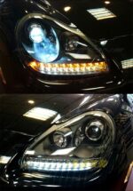 Blue Headlight Bulbs For Porsche Cayenne 2003-2007 All LED Headlights Low And High Beam Daytime Running Lights - Image 3