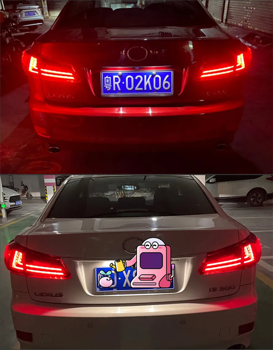 Tail Light For Lexus IS is250 is300 2006-2012 Taillights Rear Lamp LED DRL Running Signal Brake Reversing Parking light Facelift