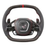 Custom Carbon Fiber Steering Wheel kit for Corvette C8 Auto Parts Driving Wheel