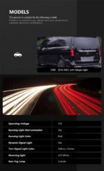 For BENZ VITO W447 2014-20 20 LED Tail Lamp DRL Turn Dynamic Signal Brake Reverse Auto Taillights - Image 4