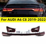 Taillights For A6 C8 20 19-20 22 Upgrade A8 Style Through Streamer Tail Lamp Brake LED Turn Signal Rear Taillight