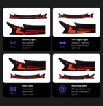 Taillights for Lexus NX200t NX 20 15-20 21 NX300h NX200 DRL Dynamic Turn Signal Rear Reverse Brake Light Tail Light Assembly - Image 5