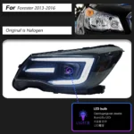 Head Lamp For Subaru Forester Headlights 2013-20 16 Upgrade Styling LED Daytime Lights DRL Turn Signal High Beam - Image 6