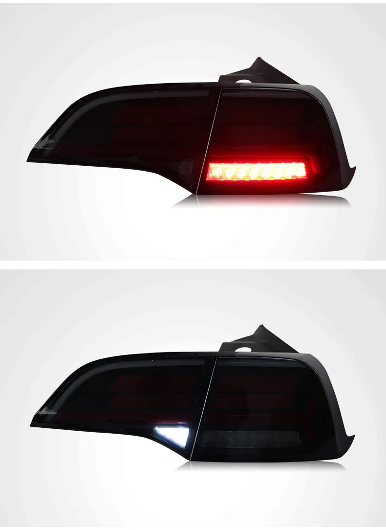Auto Taillight For Tesla Model3 Taillight Assembly ModelY Modified OLED Pixel Running Light Flow Turn Signal Lights