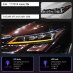 Car Lights for Toyota Avalon 20 18-20 22 Headlights DRL Head Lamp Dynamic Signal Front Daytime Light - Image 6