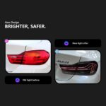 Taillight For BMW 4 Series F32 20 13-20 19 F36 F82 M4 Upgrade Laser style Turn Signal DRL Brake reversing light - Image 2