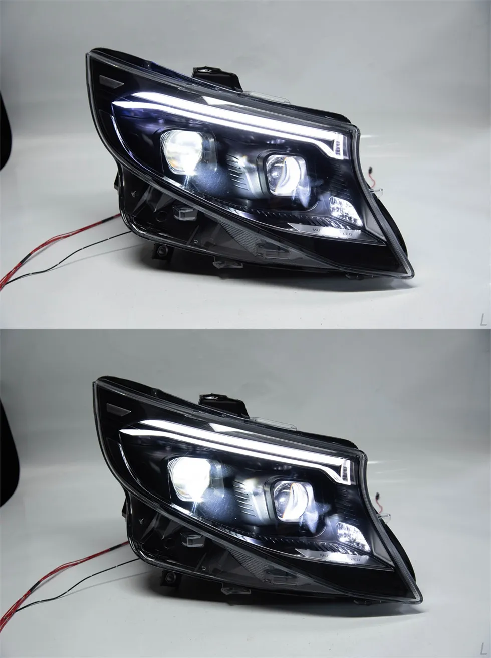 For Benz Vito Headlight 20 16-2023 W447 Headlights Plug and Play with LED DRL Dynamic Turning Front LED Head Lights
