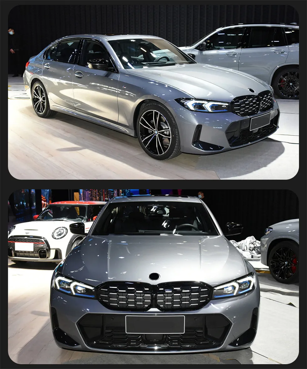 Car Lights For BMW 3 series G20 G28 20 19-2023 320i LED Auto Headlight Assembly Upgrade Blue Eyebrow Matrix Laser Headlights