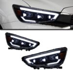 Car Headlight Assembly for Mitsubishi ASX 2013-20 19 LED Headlight DRL High Low Beam Bi LED Head Lamp Accessories