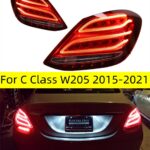 Auto Parts Rear Lamp For C Class W205 C180 C200 C260 20 15-20 21 Taillights Brake Lights Running Stop Taillight Accessories