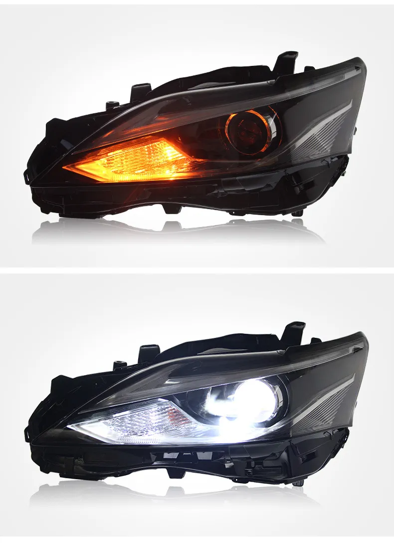 For Lexus CT200 2011-20 17 Headlight Assembly Upgrade High Configuration LED Daytime Running Light Dual Lens Headlamp