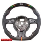 Steering Auto Carbon Fiber LED Performance Steering Wheel for Audi A6 A7 Accessories - Image 4