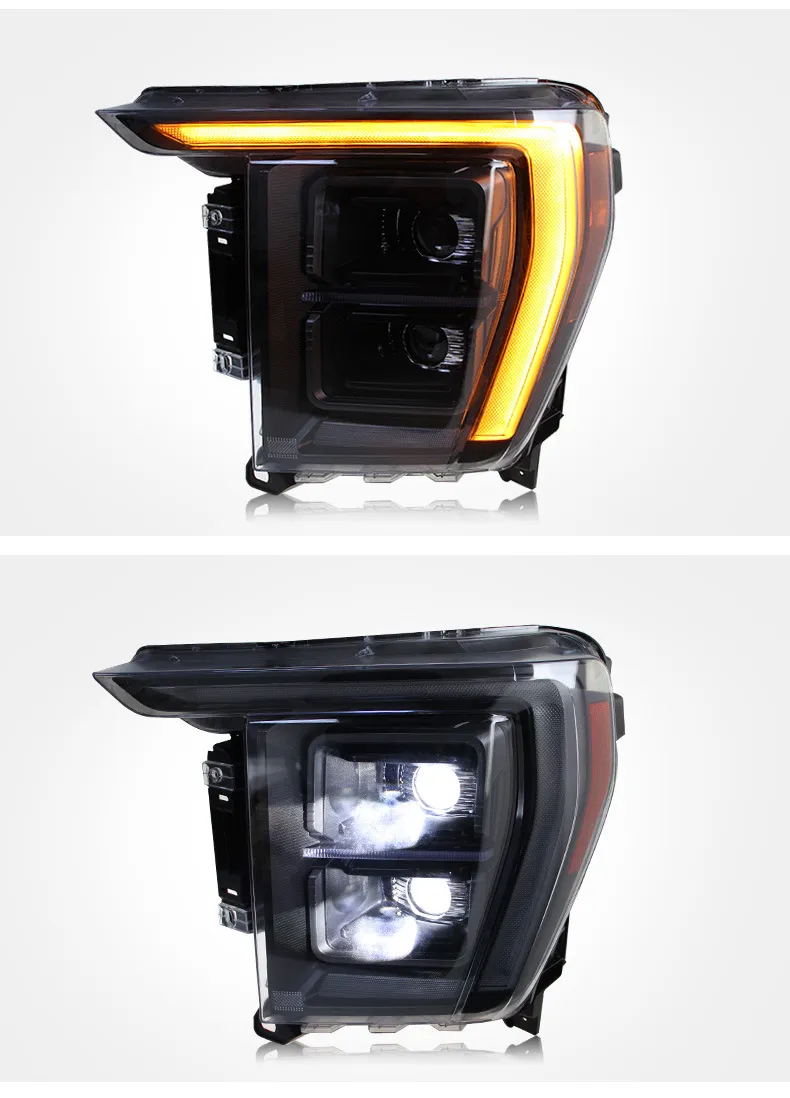 LED Light Bulbs Headlights For Ford Raptor F150 20 21-2023 Car Front Lights High Beam Running Headlight