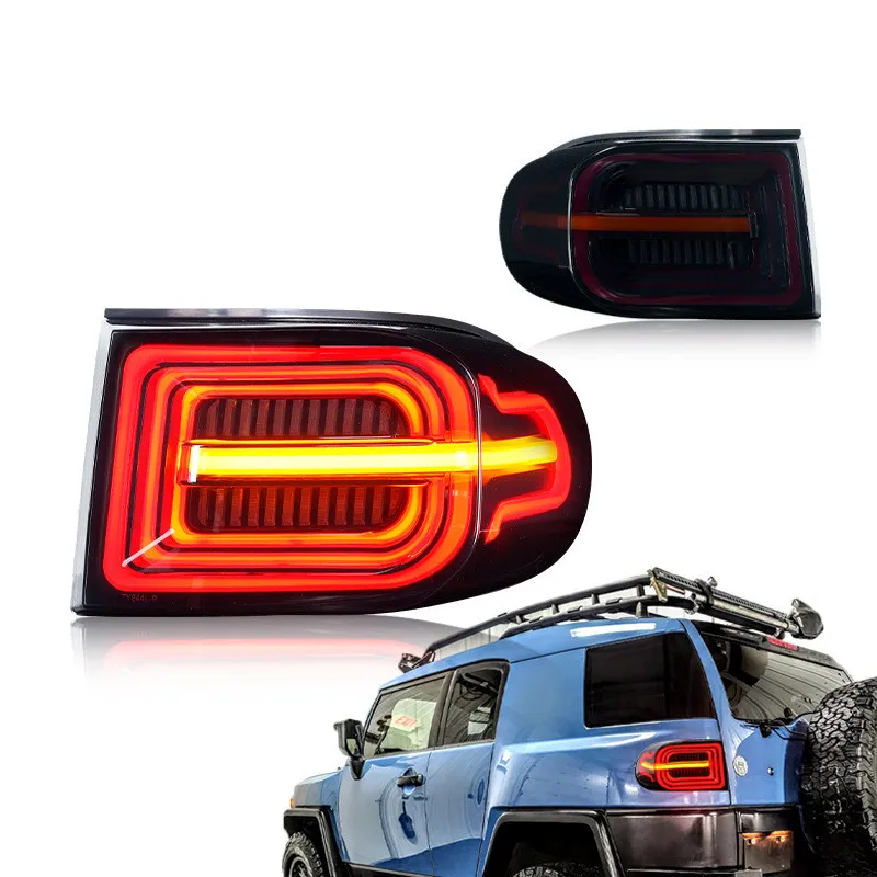 Auto Rear Lamp For Toyota FJ Cruiser LED Taillight 20 07-20 20 LED Assembly Brake Lights Streamer Signal Highlight